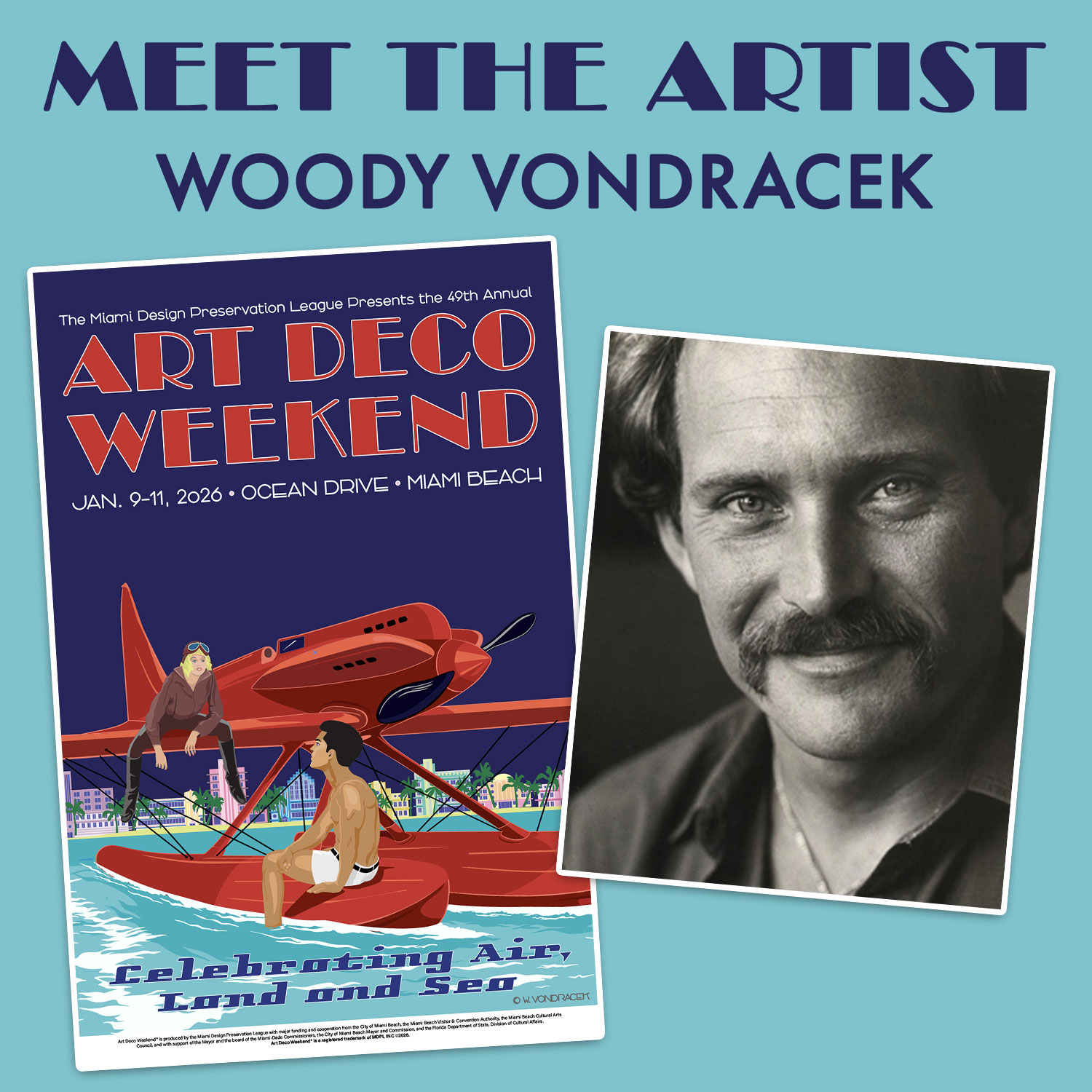 Meet The Artist: Woody Vondracek, Sunday, Jan 11th @ 11:00 am